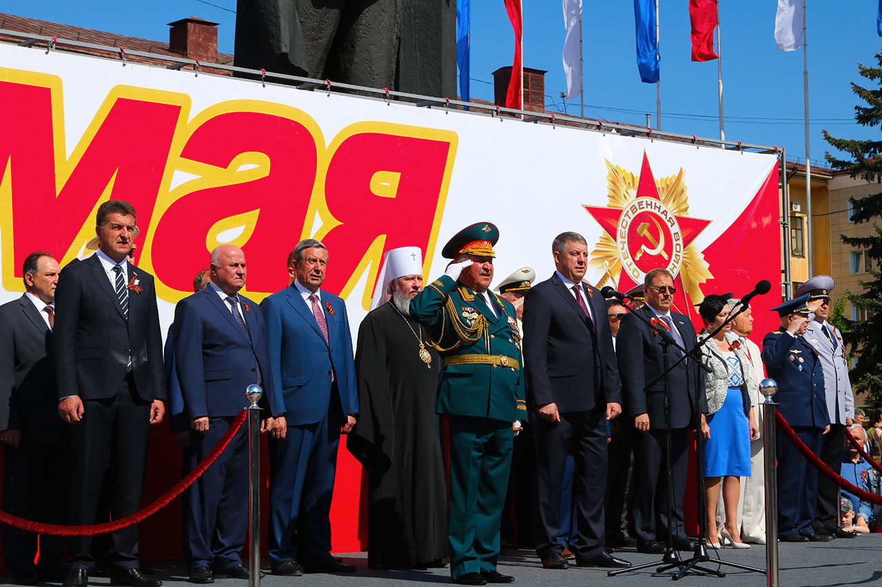 Борис Пайкин принял участие в торжествах по случаю Дня Победы в Брянске