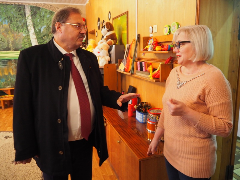 Борис Пайкин посетил детский садик "Гномик"