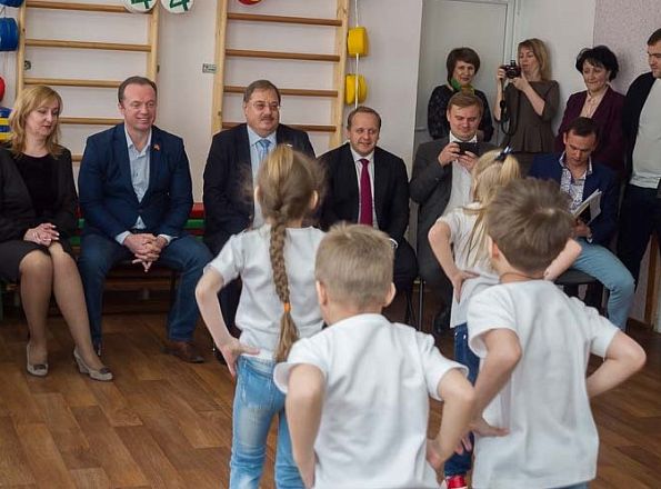 Борис Пайкин в Навле встретился с детсадовцами-«программистами»